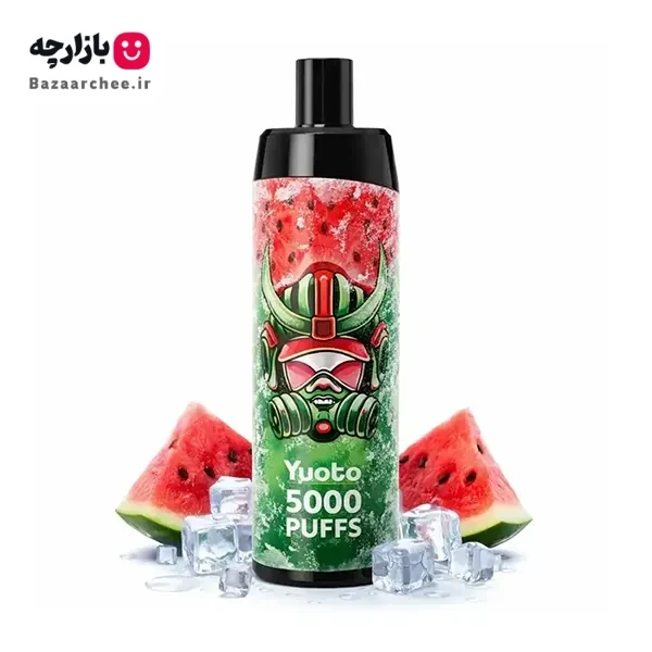 پاد یکبار مصرف هندوانه یخ 5000 پاف یوتو | yuoto watermelon ice 5000 Puff