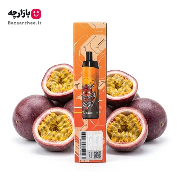 پاد یکبار مصرف پشن فروت یخ 5000 پاف یوتو | yuoto Passion Fruit 5000 Puff