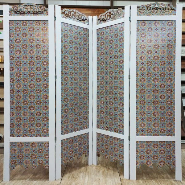 پاراوان ساده طرح اسلیمی تاج دار