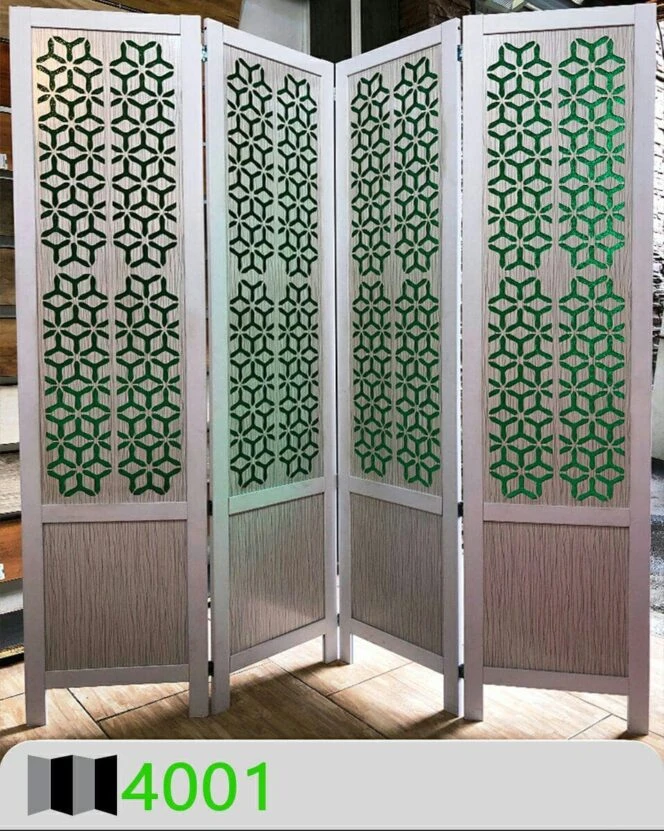 پاراوان طلقی دوجداره سفید-سبز 4001
