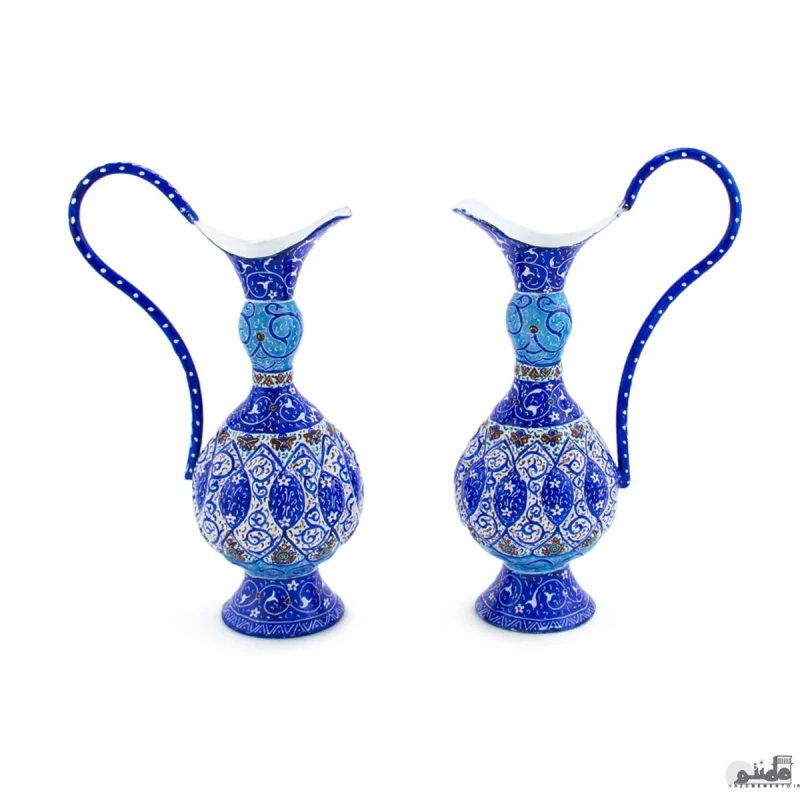پارچ مسی میناکاری ارتفاع 18 سانتیمتر