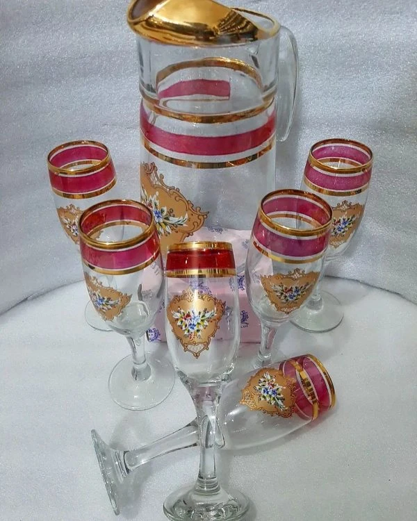 پارچ و ۶جام طلایی ترکیه
