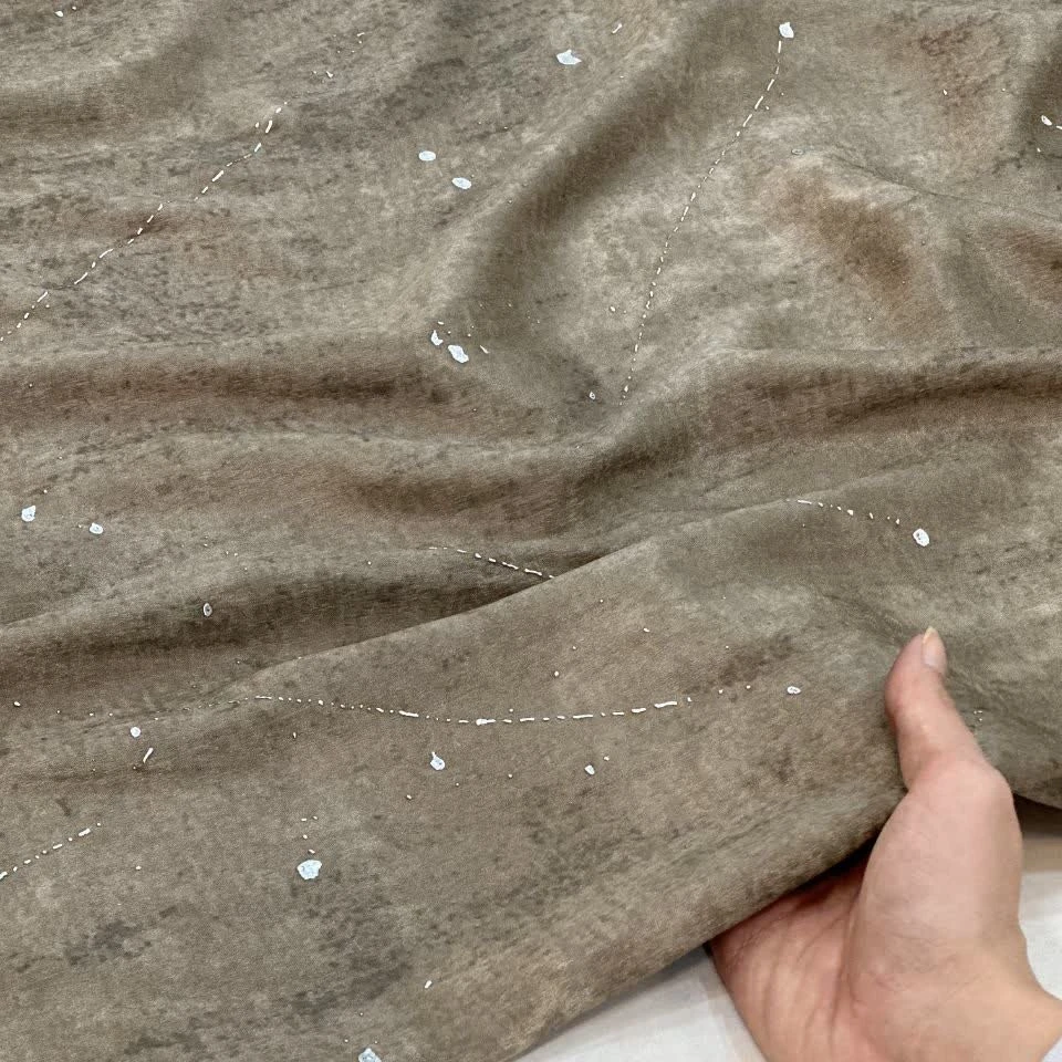 پارچه ساتن نقره کوب عرض1/5