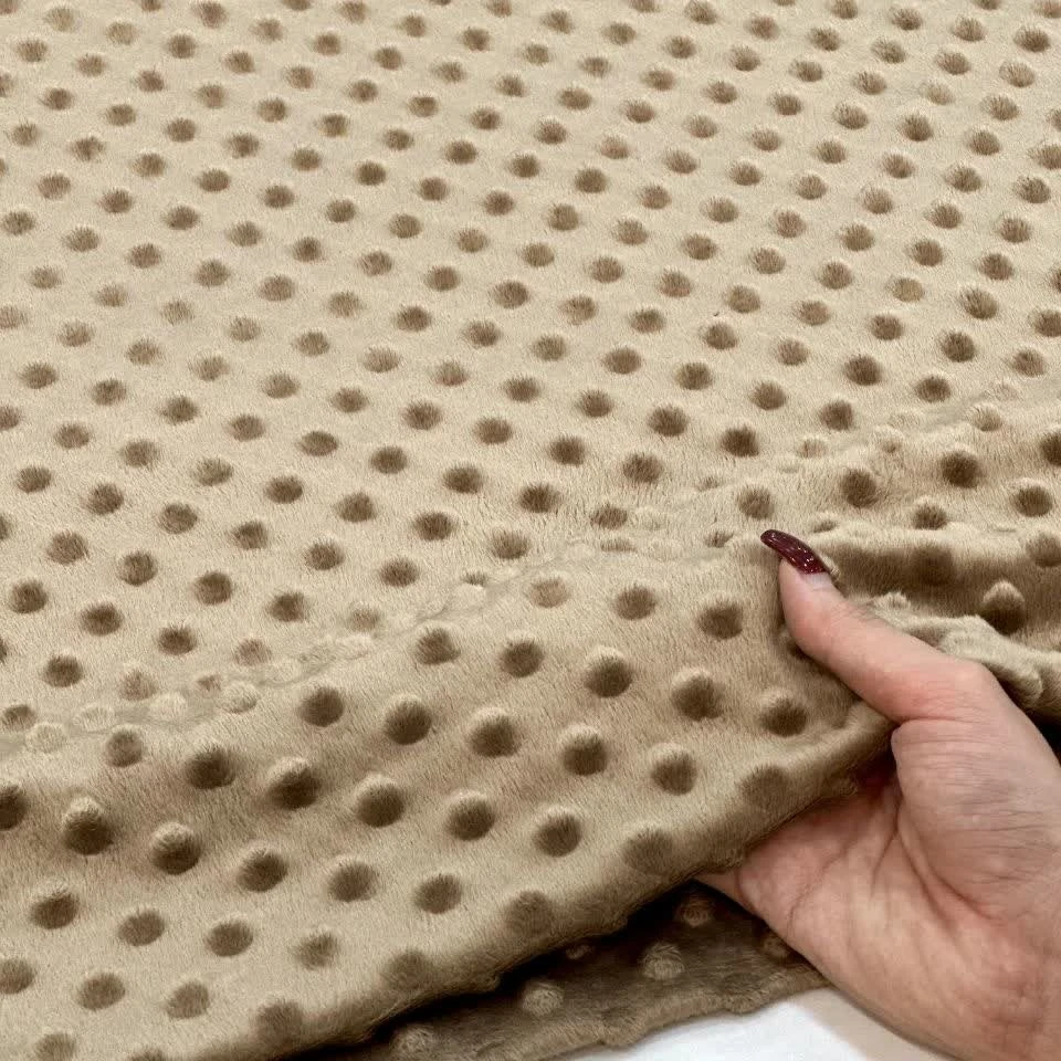 پارچه مخمل حبابی شایلا مناسب پتو دو نفره و رو تختی لوکس بدون پرزدهی - عرض 180