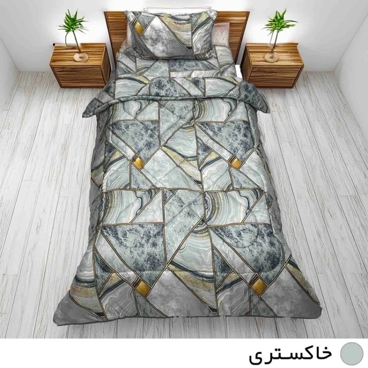 پارچه ملحفه سنگی خاکستری 240 عرض ارسال رایگان