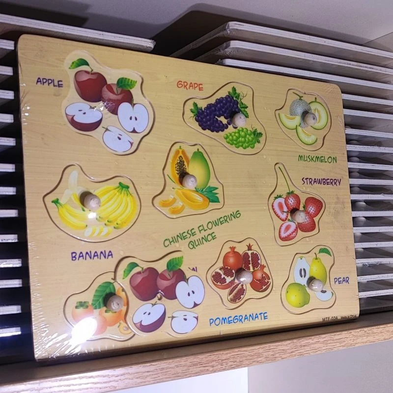 پازل پین دار میوه تیره