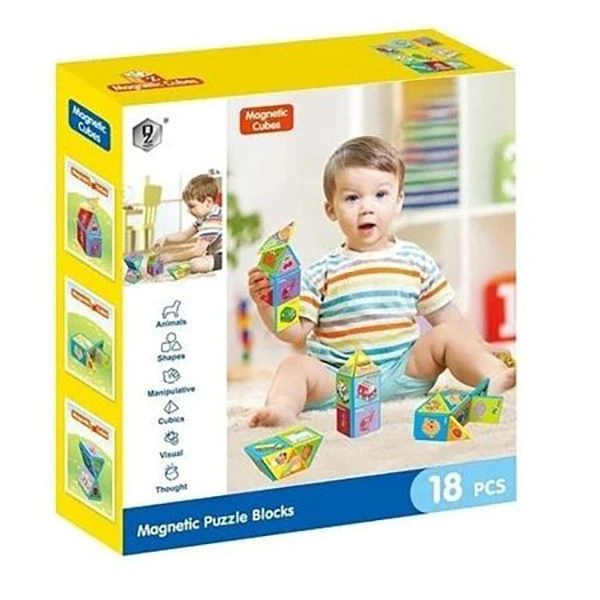 پازل چند وجهی مگنتی آموزشی کد HD351A