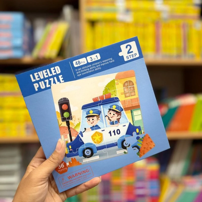 پازل کتابی مگنتی مشاغل ماشین پلیس استپ2