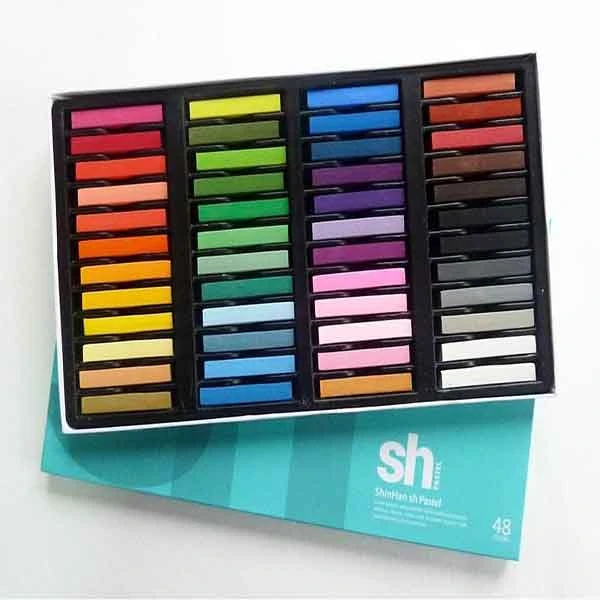 پاستل فوق حرفه ای۴۸ رنگ شین هان (shinhan sh pastel 48 colors set)