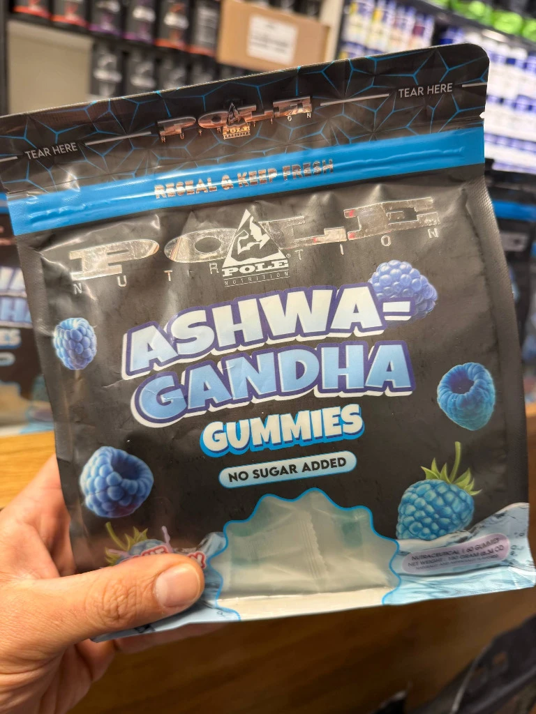 پاستیل اشواگاندا پل نوتریشن (بدون قند) | Pole Nutrition Ashwagandha Gummies No Sugar Added (180g)