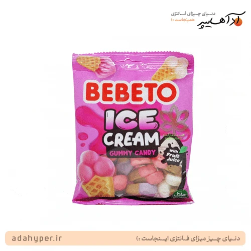 پاستیل ببتو با طعم بستنی قیفی 80 گرمی