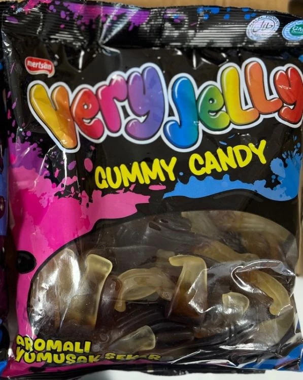 پاستیل نوشابه کولا بزرگ وری جلی(very jelly) بسته یک کیلویی