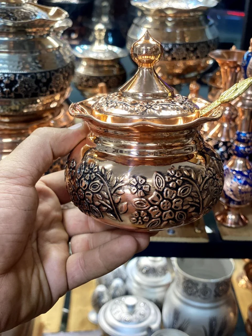 پاسماوری مسی ۴ عددی با استند چوبی وکیوم