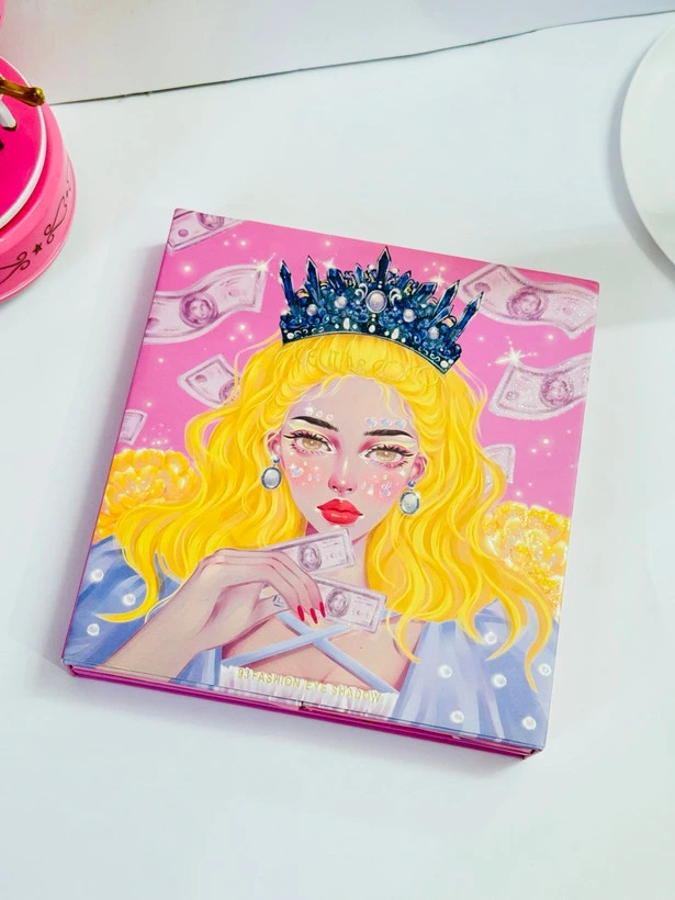 پالت سایه کتابی مدل کتابی طرح باربی