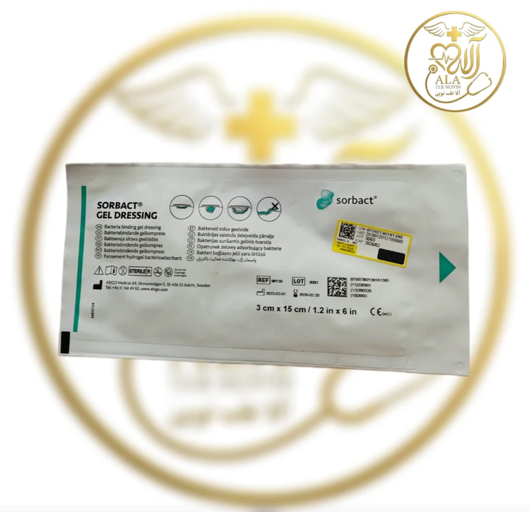 پانسمان آنتی باکتریال سوربکت ژل شیت