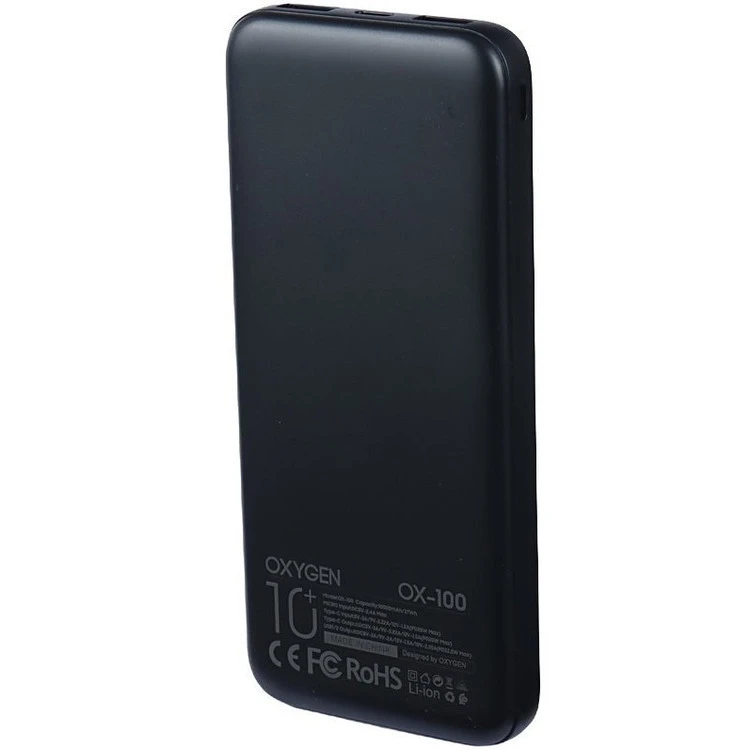 پاور بانک 22.5 وات اکسیژن مدل OX-100 PD ظرفیت 10000 میلی آمپر ساعت