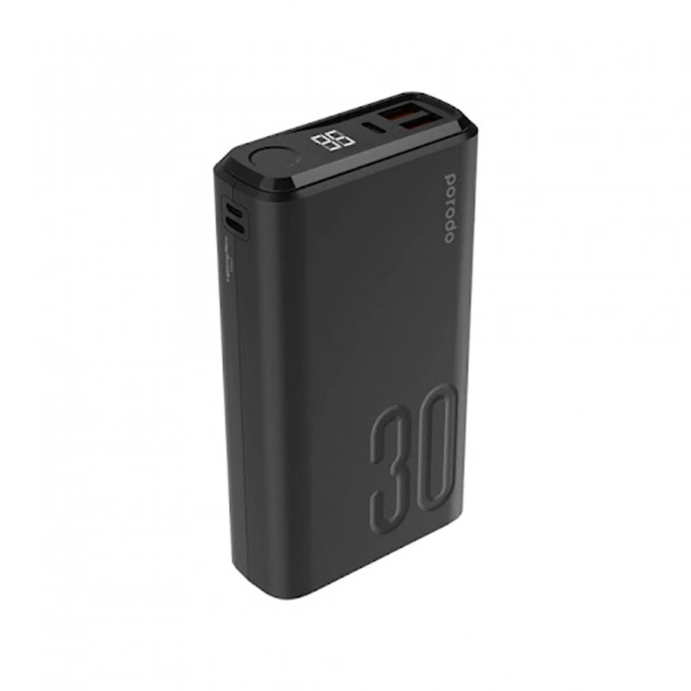 پاور بانک پرودو ظرفیت 30000 میلی آمپر مدل Porodo Power 30000MAH 20W PD-3094