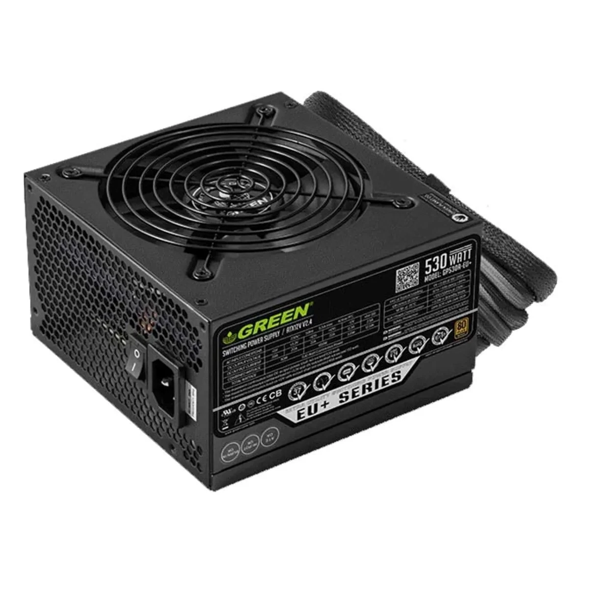 پاور گرین 530 وات غیرماژولار Green GP530A-EU PLUS