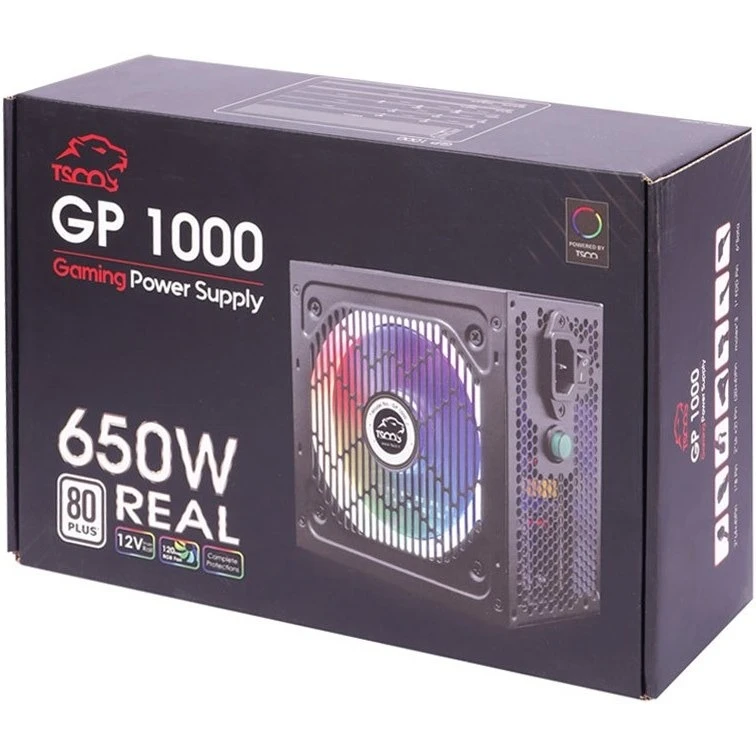 پاور گیمینگ کامپیوتر تسکو مدل GP 1000 توان 650 وات