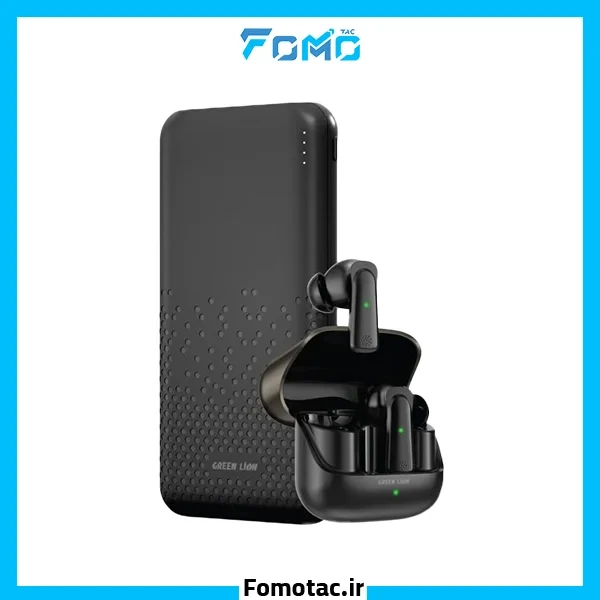 پاوربانک 10000MAH گرین لاین (Green Lion) – مدل ROME به همراه ایرپاد بلوتوثی TWS