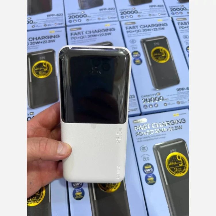 پاوربانک 20 هزار ریمکس فست شارژ مدل RPP-623