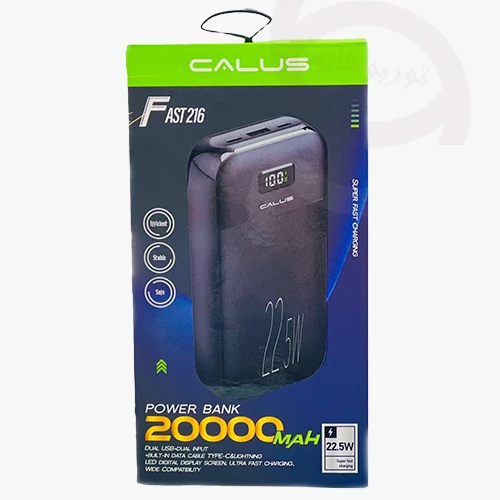 پاوربانک 20000 کالوس مدل Fast 216Powerbank 20000 CALOS Fast 216 model