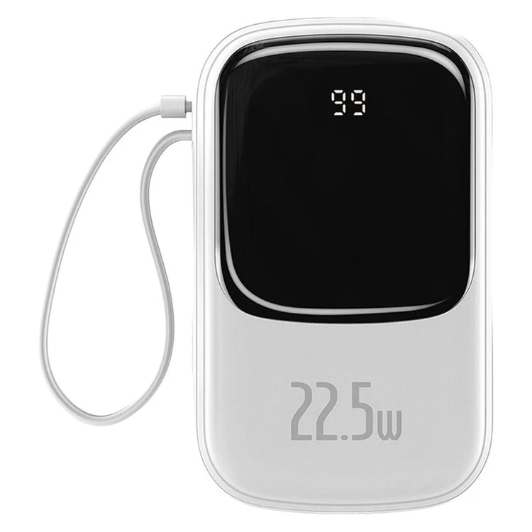 پاوربانک 22.5 وات باسئوس مدل Qpow Digital Display ظرفیت 20000 میلی آمپر ساعت