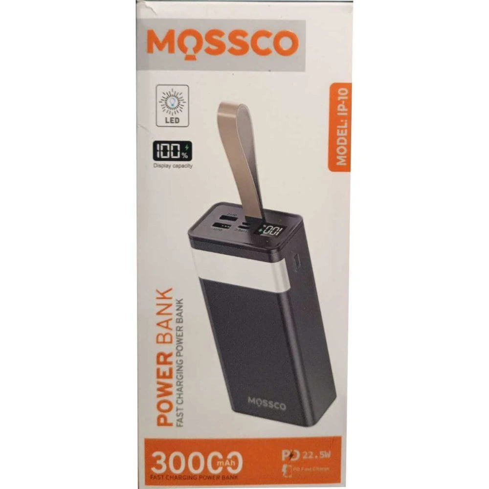 پاوربانک 30000 میلی آمپر MOSCOW IP-10 فست شارژ اصلی