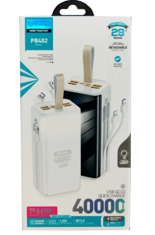 پاوربانک 40 هزار x-hanz مدل PB402