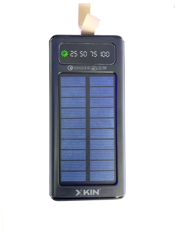 پاوربانک خورشیدی ایکس کین مدل XK-PB2061 ظرفیت ۳۰ هزار میلی‌آمپر ساعت
