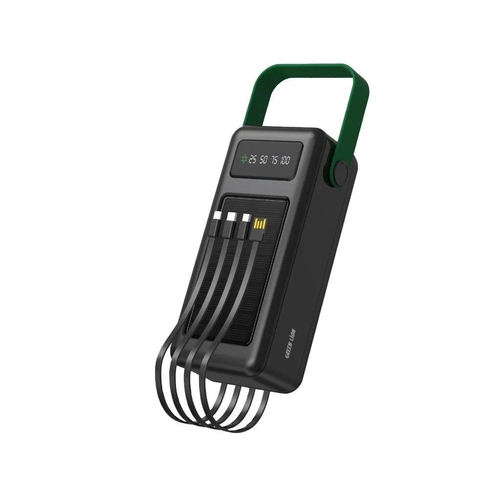 پاوربانک خورشیدی گرین لاین مدل Solar Max ظرفیت 30000 میلی آمپر ساعت