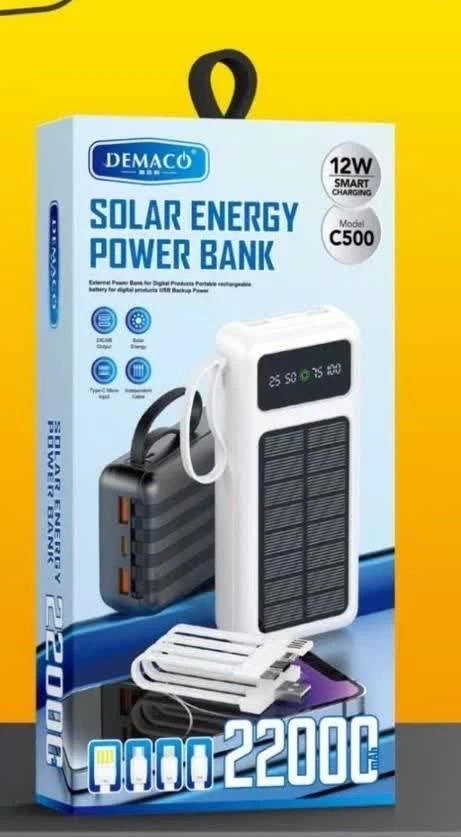 پاوربانک سولار DEMACO C500