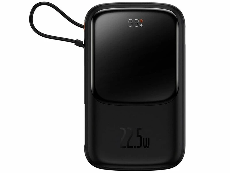 پاوربانک شارژر سریع 22.5 وات به همراه کابل تایپ‌سی 0.5 متری 10000 بیسوس Baseus Qpow Pro Fast Charge Power Bank PPQD020101