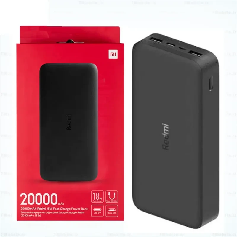 پاوربانک شیائومی مدل Redmi PB200LZM ظرفیت 20000 میلی آمپر