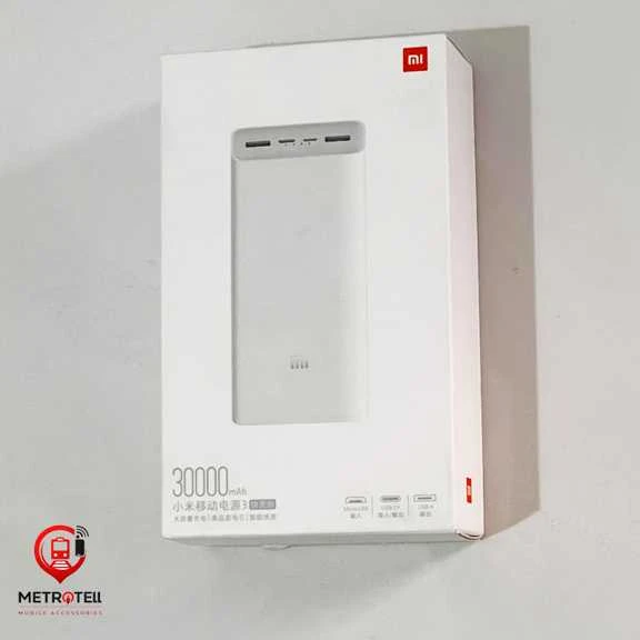 پاوربانک شیائومی مدل Redmi ظرفیت 30 هزار فست شارژ با پورت تایپ سی و میکرو