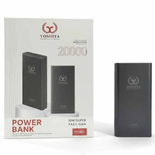 پاوربانک فست شارژ یوشیتا YP-001 PD 35W ظرفیت 20000mAh