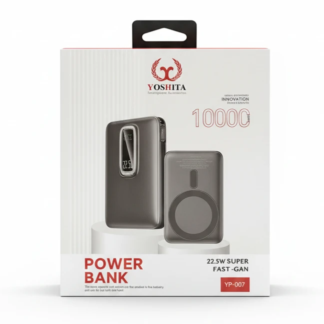 پاوربانک فست شارژ یوشیتا YP-007 PD QC 22.5W ظرفیت 10000mAh