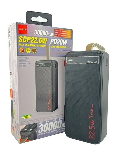 پاوربانک موکسوم MX-PB156 ظرفیت ۳۰ هزار میلی آمپر سوپر فست شارژ