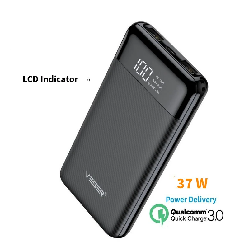 پاوربانک وگر مدل VP-1087 ظرفیت 10000 میلی آمپر ساعت