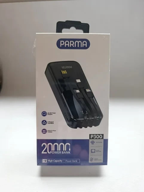 پاوربانک پارما 20,000 پنج خروجی شارژ سریع 22.5 وات مدل P300