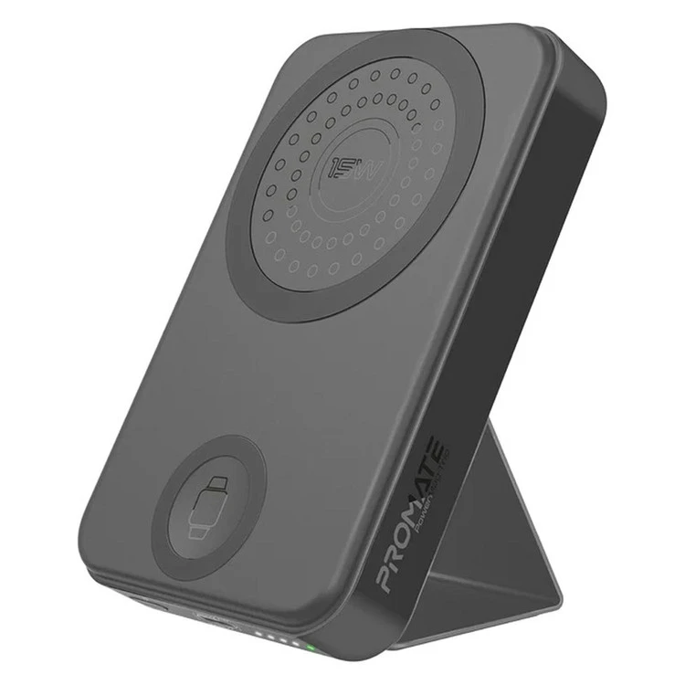 پاوربانک پرومیت مدل POWERMAG-TRIO.BLACK ظرفیت 10000 میلی‌آمپر ساعت