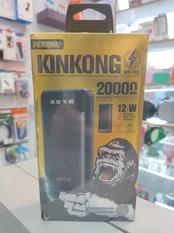 پاوربانک کین کونگ 20000میلی آمپر باکابل متصل