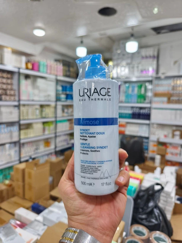 🅰️پاک کننده صورت Uriage اورجینال اوریاژ 3661434005916 Xemose Face and Body Cleansing Gel 500 Ml