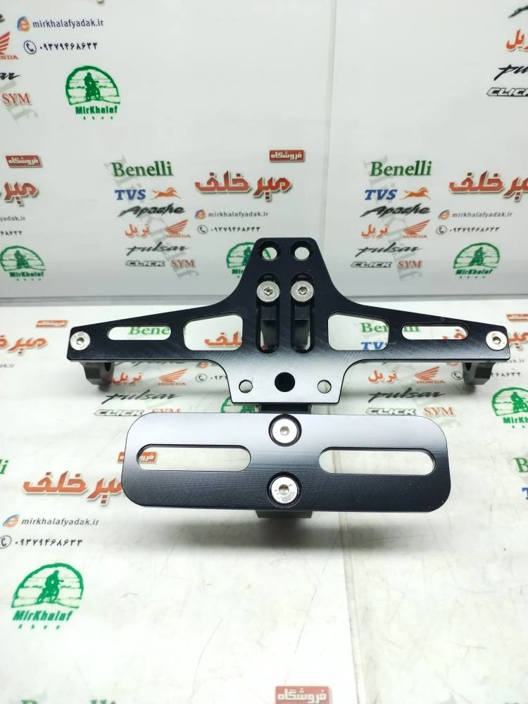 پایه (استند) پلاک تزئینی حرفه ای اسپرت رنتال cnc مشکی