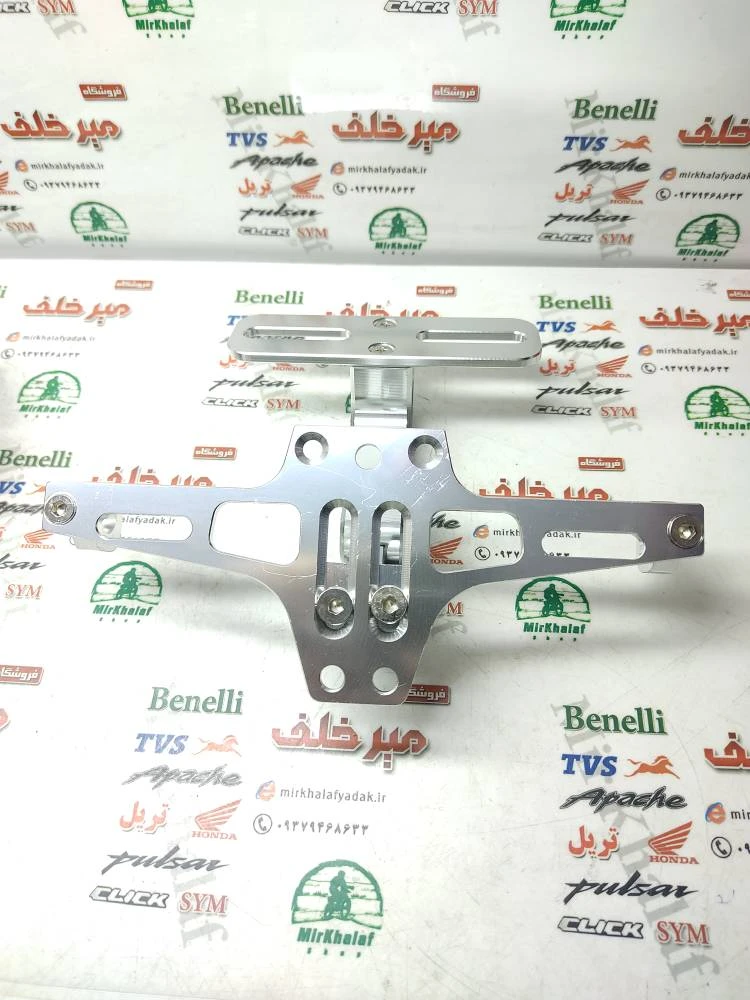 پایه (استند) پلاک تزئینی حرفه ای اسپرت رنتال استیل cnc نقره ای