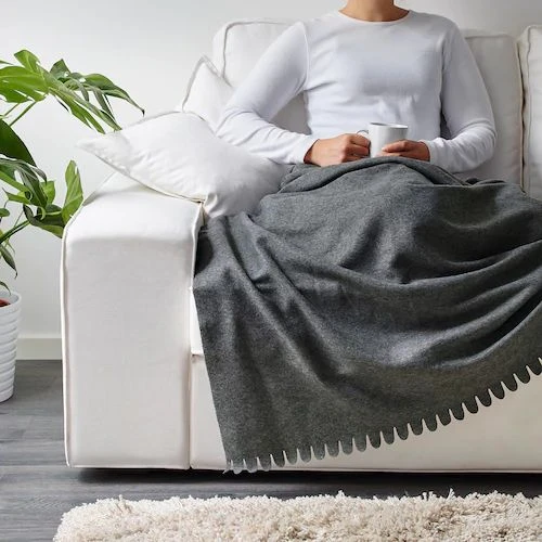پتو مسافرتی ایکیا IKEA POLARVIDE رنگ آبی