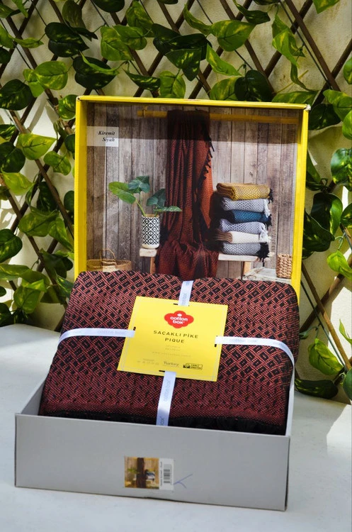 پتو و شال کنار مبل و رو انداز و زیر انداز دو نفره cotton box کوتون باکس ترکیه