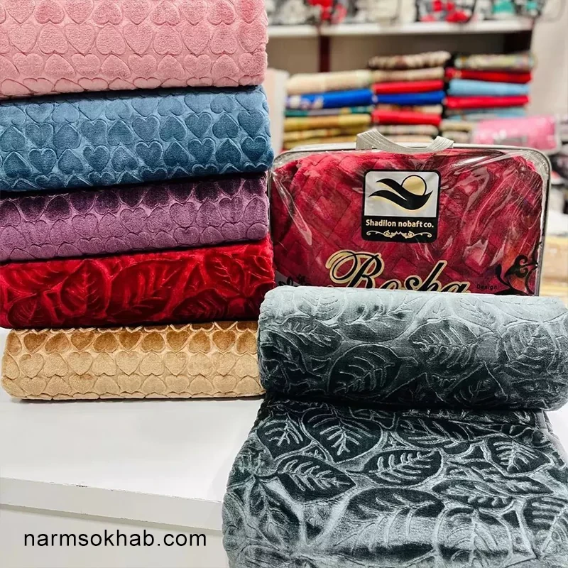 پتو یک نفره الوان روشا + عمده