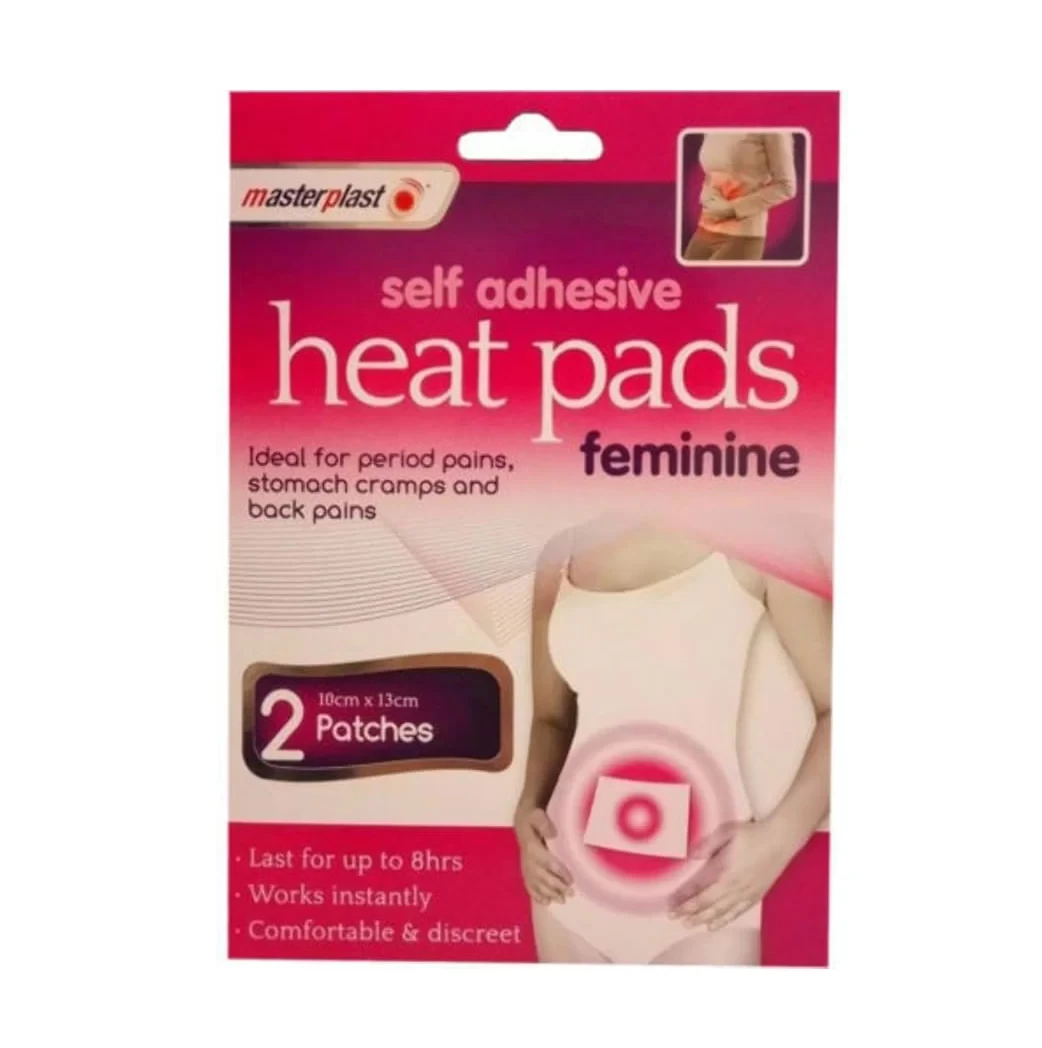 پد ضد درد حرارتی پریود مستر پلاست Master Plast مدل Heat Pads Feminine بسته 2 عددی اصل و اورجینال