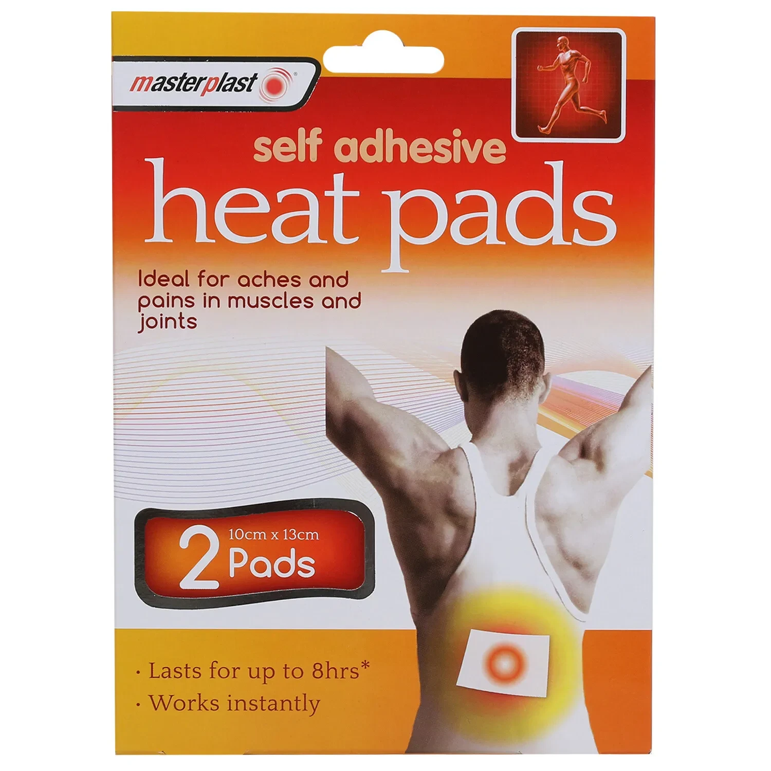 پد ضد درد گرمایشی عضلات مستر پلاست Master Plast مدل Heat Pads بسته 2 عددی اصل و اورجینال